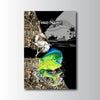 Maxcorners Mahi Mahi Fishing Tropical Splash Camo Art Personalized Name 3D Poster