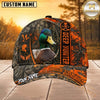 Maxcorners Hunting Orange Camo Hunter Personalized 3D Cap