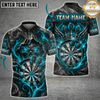 Maxcorners Darts Skull & Crossed Darts Graphic Multicolor Customized Name, Team Name 3D Shirts