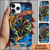 Maxcorners Abstract Paint Splash Dartboard Artistic Style Personalized Name 3D Phone Case