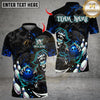 Maxcorners Bowling Skeleton Pirates Skull Multicolor Customized Name, Team Name 3D Shirts