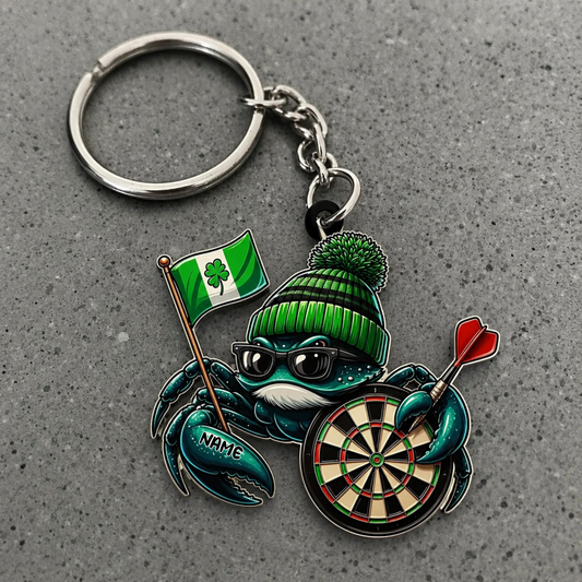 Maxcorners Darts Irish Crab 3D Keychain And Ornament