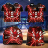 Maxcorners Bowling Lightning Bowling Ball And Pins Design Personalized Team Sportswear Set - Polo Shirt, Cap & Skorts