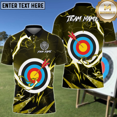 Maxcorners Archery Lightning Target Personalized Name 3D Shirt