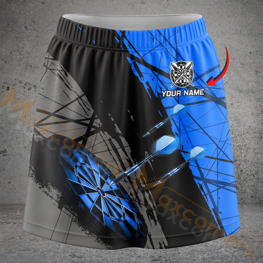 Maxcorners Darts Black Abstract Dartboard Personalized 3D Skirts With Shorts