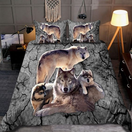 Maxcorners Wilderness Explorer Wolf Hunting Bedding Set