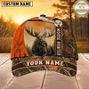 Maxcorners Hunting Orange White Camo Hunter Personalized 3D Cap