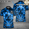 Maxcorners Darts Skull & Explosive Bullseye Graphic Multicolor Customized Name, Team Name 3D Shirts