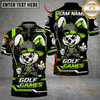 Maxcorners Bunny Swing Golf Polo Customized Name, Team Name 3D Shirts (4 Colors)
