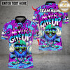 Maxcorners Bowling Never Give Up Cartoon Ice Cream Multicolor Customized Name, Team Name 3D Shirt