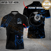 Maxcorners Billiard Ball 8 Leopard Panther Multicolor Customized Name, Team Name 3D Shirt