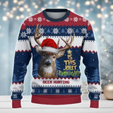 Maxcorners Deer Hunting Jolly Merry Christmas All Over Print Sweater