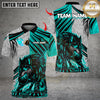 Maxcorners Flame Wolf Bowling Design Multicolor Customized Name, Team Name 3D Shirts