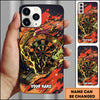 Maxcorners Abstract Paint Splash Dartboard Artistic Style Personalized Name 3D Phone Case