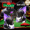 Maxcorners Billiard Apparel Badass Skull Player Multicolor Customized Name 3D Shirt