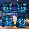 Maxcorners Bowling Lightning Bowling Ball And Pins Design Personalized Team Sportswear Set - Polo Shirt, Cap & Skorts