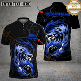 Maxcorners Bowling Curved Paint Multicolor Options Personalized Name, Team Name 3D Shirt