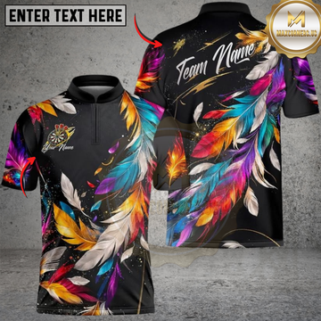 Maxcorners Darts Galaxy Sparkle Personalized Name, Team Name 3D Shirt