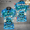 Maxcorners Bowling Never Give Up Cartoon Ice Cream Multicolor Customized Name, Team Name 3D Shirt