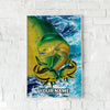 Maxcorners Mahi Mahi Fishing Ocean Scale Wave Art Personalized Name 3D Poster