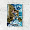 Maxcorners Walleye Fishing Ocean Scale Wave Art Personalized Name 3D Poster