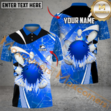 Maxcorners Ice Breaker Bowling Jersey Multicolor Option Customized Name, Team Name 3D Shirt