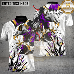 Maxcorners Bowling Eagle Strike Multicolor Customized Name, Team Name 3D Shirts