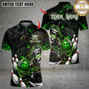 Maxcorners Bowling Skeleton Pirates Skull Multicolor Customized Name, Team Name 3D Shirts