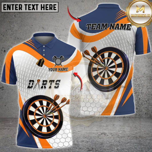 Maxcorners Dart Team Jersey Classic Board Multicolor Customized Name, Team Name 3D Shirts