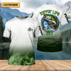 Maxcorners Rippin' Lips & Takin' Sips - Bass Fishing Shirt, Fishing UPF Shirts, Funny Fishing Shirt