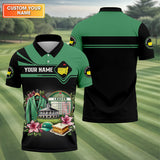 Maxcorners Augusta Golf Master Custom Men's Golf Polo Shirt, Funny Golf Shirt, Gift For Golf Lovers