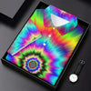 Maxcorners Rainbow Tie Dye Golf Shirt, Psychedelic Spiral Burst Pattern, Golf Shirt For Women LM1507
