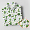 Maxcorners Three Leaf Clover Golf And Beer St Patrick's Day White Golf Shirt, Fun Golf Shirts For Men, Polo Shirts For Men