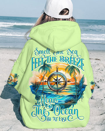Maxcorners Smell The Sea Feel The Breeze Compass All Over Print LM2101