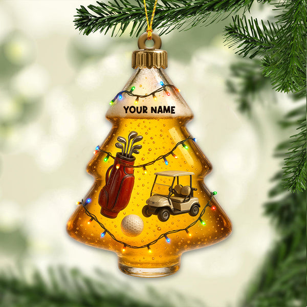 Maxcorners Red Bowling Balls Personalized Christmas Ornament, Gift For Bowling Club Members MT1611