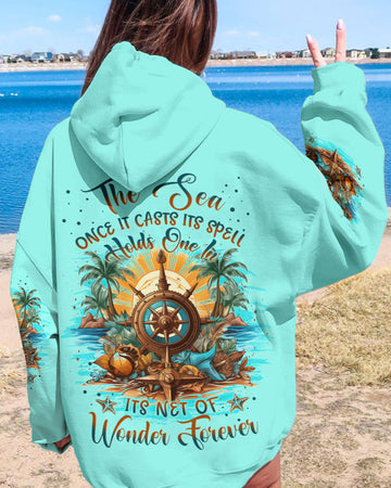 Maxcorners The Sea Once It Casts Its Spell Compass All Over Print LM2101