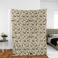 Maxcorners Deer Hunting Pattern Fleece Blanket - Gift for Hunters Men Women Home Accessories LM1611