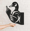 Maxcorners Funny Duck Hunting Metal Sign WITH LED/WITHOUT LED - Humorous Yard Art, Prank Outdoor Decor for Hunters & Wildlife Enthusiasts LM0110