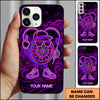 Maxcorners Neon Cool Dartboard Character Glow Style Personalized Name 3D Phone Case