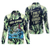 Maxcorners Bass Jumpers Fishing Shirts, I Jerk It Every Chance I Get, SPF Long Sleeve Shirts, Fishing Shirts For Men