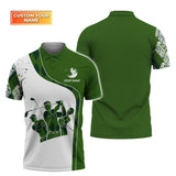 Maxcorners Golf Green Gang Customized Name 3D Shirt