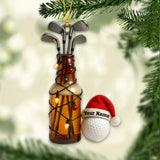 Maxcorners Personalized Cute Red Bowling Ornament Christmas Gift for Bowling Lover MT1611