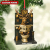 Maxcorners Personalized Acrylic Deer Bathroom Christmas Ornament - Funny Personalized Holiday Decor for Hunters & Wildlife Lovers LM0110