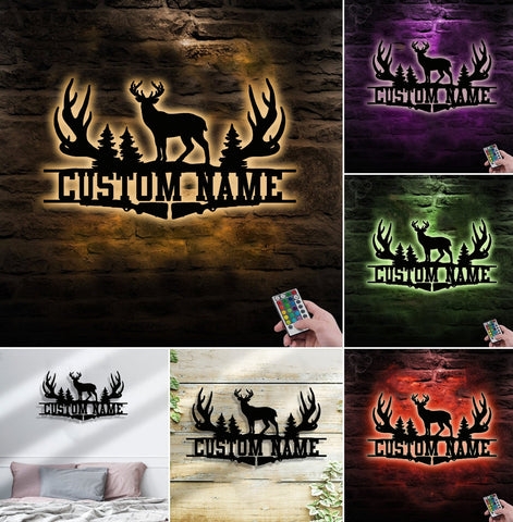 HUNTING METAL SIGN