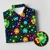 Maxcorners The Star And The Shamrock Rainbow Glitter St Patrick's Golf Shirt, Women's Golf Tops, Ladies Golf Polos