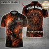 Maxcorners Darts Shirt Gothic Skull Dartboard Flaming Design, Multicolor Customized Name, Team Name 3D Shirts