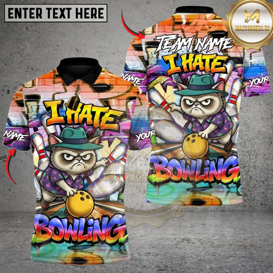 Maxcorners Bowling No Mercy on the Lanes Personalized Name 3D Unisex Shirt