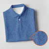 Maxcorners Blue Text Pattern Golf Polo Shirt, Ladies Golf Shirts, Golf Tops For Women LM1507