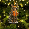 Maxcorners Deer Hunter Christmas Ornament, Custom Name Hunting Ornament, Beer & Buck Holiday Decor, Gift for Hunters and Outdoorsmen