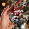 Maxcorners Custom Name Postman Ornament, Postman Christmas Gift 2D Flat LM2111